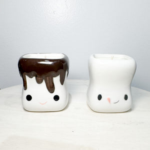 Marshmallow Candles - Set of 2