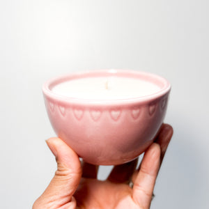 Valentines Day Bowl Candles