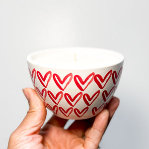 Valentines Day Bowl Candles