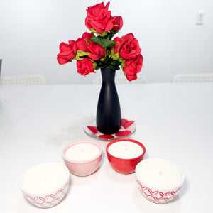 Valentines Day Bowl Candles