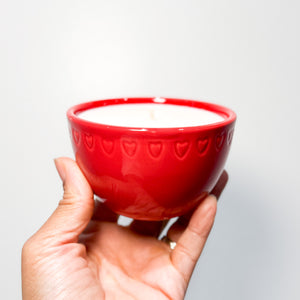 Valentines Day Bowl Candles