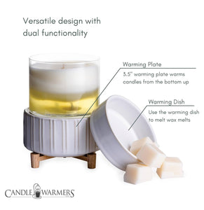 2-in-1 Candle Warmers - “Wooden Pedastal