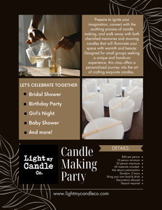 PARTY - Candle Making Party - Private Event